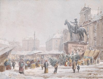 Christkindlmarkt at the Court by Carl Wenzel Zajicek